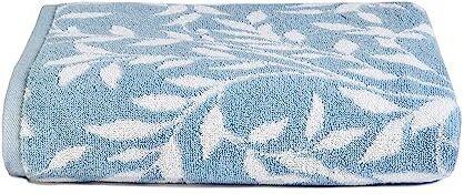 Dreams & Drapes Sandringham Asciugamano da bagno in 100% cotone, 70 x 130 cm, colore: blu chiaro