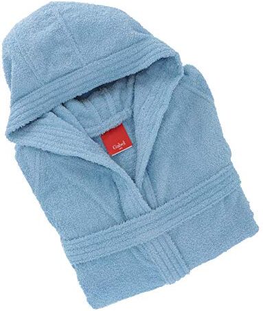 Gabel Accappatoio Adulto, 100% Cotone, Cielo, Taglia XXXL