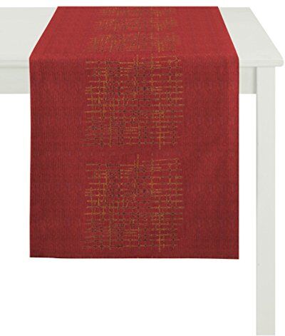 Apelt  – Runner da Tavolo, Poliestere, Rot, 48 x 140 x 0.5 cm