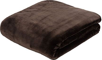 Gözze Morbida Coperta Premium, Sensazione Cashmere, Microfibra, 130 x 170 cm Cioccolato