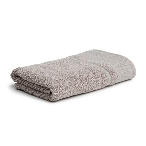 Möve Asciugamano Wellbeing con struttura in perle con tucks 50 x 100 cm, prodotto in Germania, 85% cotone 15% lino, cashmere