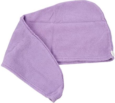 FRCOLOR Asciugamano Cuffia Da Doccia Per Asciugare i Impacco Per Da Bagno Turbante Asciuga Bandane Per Le Donne Viola Pellicola Secca Mancare Fibra Superfine