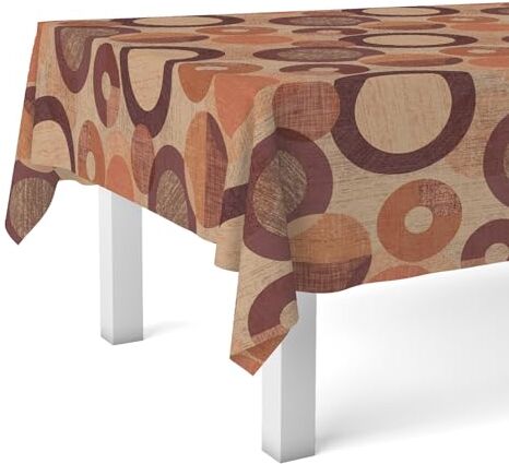 Martina Home Tovaglia in tela cerata , 250 x 140 cm, colore: arancione