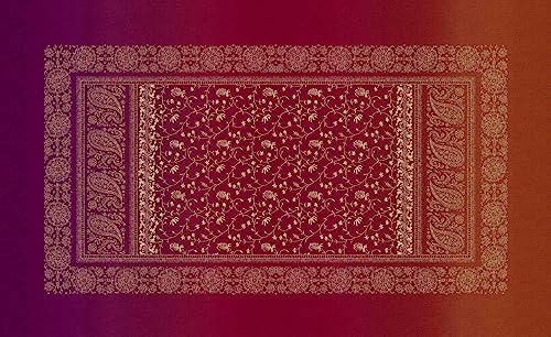 Bassetti Brenta Tovaglia in 100% cotone, tessuto Panama di colore rosso rubino R1, dimensioni: 150 x 250 cm