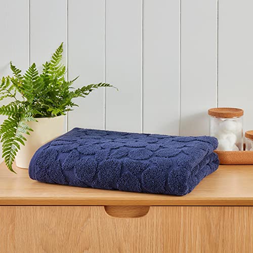 Fusion Ingo Telo da bagno 100% cotone 90 x 150 cm in blu navy