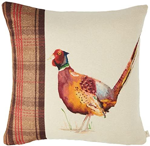 Evans Lichfield Hunter-Copricuscino con Fagiano, Multicolore, 43 x 43 cm