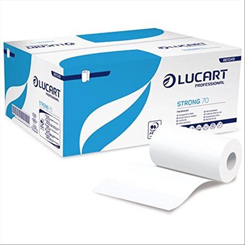 Lucart Rotoli asciugamano e multiuso  Pura cell. 2 veli 190 strappi 70m 861049 (conf.12)