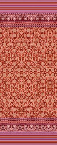 Bassetti MIRA Runner da tavola in 100% cotone, tessuto twill di colore rosso R1, dimensioni: 50 x 150 cm