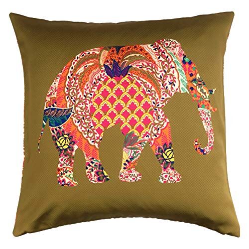 Riva Home Copricuscino a Forma di Elefante, Multicolore, 45 x 45cm (18" x 18")