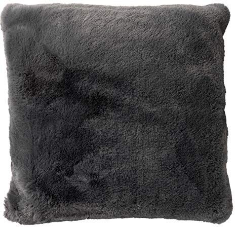 Dutch Decor Zaya Copricuscino, Poliestere, Charcoal Grey, 45x45