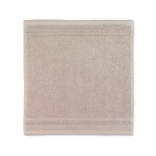 Möve Wellbeing Pearl struttura con tucks panno sapone 30 x 30 cm, asciugamano Made in Germany, 85% cotone 15% lino, cashmere