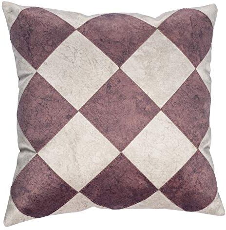 Stanley Copricuscino Fatto a Mano, Cuscino Decorativo, in Velluto, Tagliato al Laser, Ricamato, per casa, Divano, 45 x 45 cm, Colore: Avorio/Rosa, (W) x 18 (H) Inches (Standard Cushion Size)