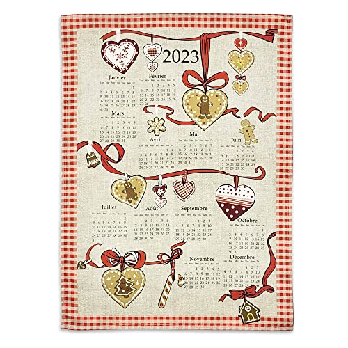 alsastyle Strofinaccio decorativo alsaziano calendario 2023 Manala