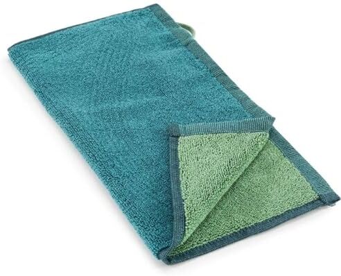 Bassetti New Shades  Asciugamano in 100% cotone, colore: Verde V1, dimensioni: 30 x 30 cm