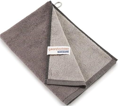 Bassetti New Shades  Asciugamano per ospiti in 100% cotone, colore grigio G1, dimensioni: 40 x 60 cm