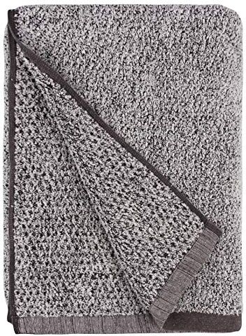 FABBRICA HOME Everplush Diamond Jacquard Quick Dry Asciugamano da Bagno, Ottone, Grigio, (Pack of 1) Bath Towel (30 x 56 in)