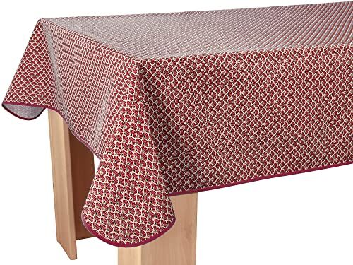 Le linge de Jules Tovaglia Antimacchia Paon Rosso scuro Rettangolare 150 x 350 cm