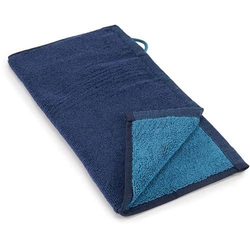 Bassetti New Shades  Asciugamano in 100% cotone, colore blu, B1, dimensioni: 30 x 30 cm