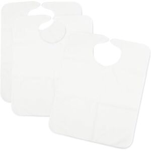 Ti TIN – Set di 3 bavaglini impermeabili, bianchi Ti TIN – Set di 3 bavaglini impermeabili, bianchi