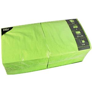 Papstar Tovaglioli, 250 Pezzi, a 3 Strati, piegati a 1/4, 33 x 33 cm, Colore: Verde Mela Papstar Tovaglioli, 250 Pezzi, a 3 Strati, piegati a 1/4, 33 x 33 cm, Colore: Verde Mela