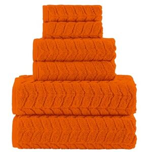 Elegant Comfort Set di 6 asciugamani di lusso in 100% cotone turco jacquard intrecciato di alta qualità alberghiera, morbidi e assorbenti, include 2 asciugamani da bagno, 2 asciugamani e 2 salviette, Elegant Comfort Set di 6 asciugamani di lusso in 100% cotone turco jacquard intrecciato di alta qualità alberghiera, morbidi e assorbenti, include 2 asciugamani da bagno, 2 asciugamani e 2 salviette,