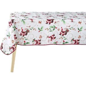Douceur d'Intérieur Pere Noel Tovaglia Rettangolare, 150 x 300 cm, Bianco, Poliestere Stampato Douceur d'Intérieur Pere Noel Tovaglia Rettangolare, 150 x 300 cm, Bianco, Poliestere Stampato