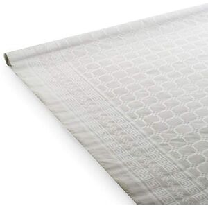 SURLYS Tovaglia da tavolo in carta damascata bianca Tovaglia realizzata a partire da carta riciclata Tovaglia in rotolo da 1,18 x 25 metri SURLYS Tovaglia da tavolo in carta damascata bianca Tovaglia realizzata a partire da carta riciclata Tovaglia in rotolo da 1,18 x 25 metri