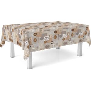 ECOMMERC3 Tovaglia in PVC dimensione 140 cm rotonda - Cucina Marrone ECOMMERC3 Tovaglia in PVC dimensione 140 cm rotonda - Cucina Marrone