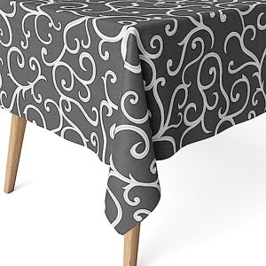 Tovaglia in resina Martina Home Loiret - Grigia - 180 x 140 cm Tovaglia in resina Martina Home Loiret - Grigia - 180 x 140 cm