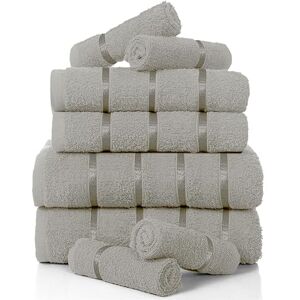 Set di asciugamani Gaveno Cavailia Boston - 8 pezzi, Argento, Cotone Set di asciugamani Gaveno Cavailia Boston - 8 pezzi, Argento, Cotone