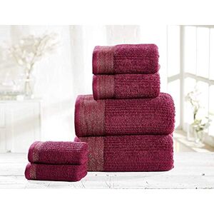 Rapport Home - Mayfair - Damson - Gold - Paccotto di asciugamani Rapport Home - Mayfair - Damson - Gold - Paccotto di asciugamani