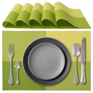 IPEA Tovagliette Americane Eleganti 45 x 30 cm per Cena, Pranzo, Colazione 6 Unità Tovaglietta Lavabile, Resistente al Calore, Antiscivolo, Antimacchia per Tavolo della Cucina e Sala Verdi IPEA Tovagliette Americane Eleganti 45 x 30 cm per Cena, Pranzo, Colazione 6 Unità Tovaglietta Lavabile, Resistente al Calore, Antiscivolo, Antimacchia per Tavolo della Cucina e Sala Verdi