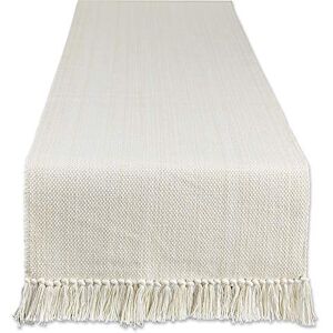 DII Variegated Tabletop Collection, Table Runner3x72, Off-White DII Variegated Tabletop Collection, Table Runner3x72, Off-White