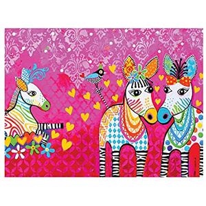 Maxwell & Williams Asciugamano da tè con stampa di cuori d'amore e disegno a zig zag, 1% cotone, rosa, 5 x 7 cm Maxwell & Williams Asciugamano da tè con stampa di cuori d'amore e disegno a zig zag, 1% cotone, rosa, 5 x 7 cm