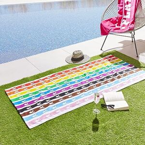 Playboy - Rainbow Bunny - Cotone - Spiaggia - Towel Playboy - Rainbow Bunny - Cotone - Spiaggia - Towel