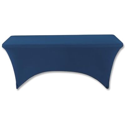 Iceberg stretch Fabric Table cover, Fits 182,9 x 76,2 cm pieghevole tavoli, blu Iceberg stretch Fabric Table cover, Fits 182,9 x 76,2 cm pieghevole tavoli, blu