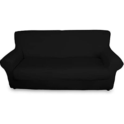 BIANCHERIAWEB Magic 2 Copriseduta divano Elasticizzati, Copricuscini Tinta Unita Nero, Adatti a Cuscini da 50 a 60 cm con Profondità Seduta 65 cm, Copri Cuscini Antimacchia e Antipelo BIANCHERIAWEB Magic 2 Copriseduta divano Elasticizzati, Copricuscini Tinta Unita Nero, Adatti a Cuscini da 50 a 60 cm con Profondità Seduta 65 cm, Copri Cuscini Antimacchia e Antipelo