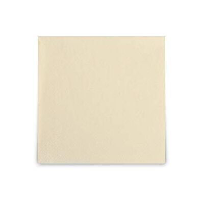 Funny Amscan Tovaglioli da cocktail, 2 pz, 24 x 24 cm, colore: Crema Funny Amscan Tovaglioli da cocktail, 2 pz, 24 x 24 cm, colore: Crema