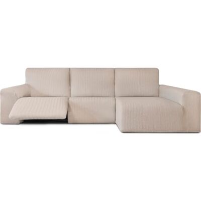 ECOMMERC3 Copridivano Chaiselongue Braccio Lungo Destra con Relax Copridivano ChaiseLongue Colore Lino Bielastico, Traspirante e Facile da Posizionare, con Schiume di Tenuta e Gomme ECOMMERC3 Copridivano Chaiselongue Braccio Lungo Destra con Relax Copridivano ChaiseLongue Colore Lino Bielastico, Traspirante e Facile da Posizionare, con Schiume di Tenuta e Gomme