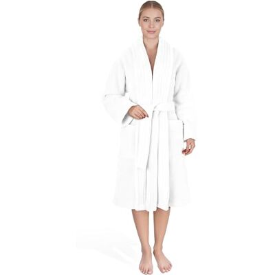 American Soft Linen Accappatoi da bagno multiuso in morbido lino, colore bianco, Medium/Large American Soft Linen Accappatoi da bagno multiuso in morbido lino, colore bianco, Medium/Large