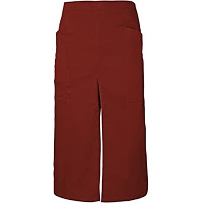 Velilla Grembiule lungo con apertura e tasche unisex adulto, rosso, Taglia unica Velilla Grembiule lungo con apertura e tasche unisex adulto, rosso, Taglia unica