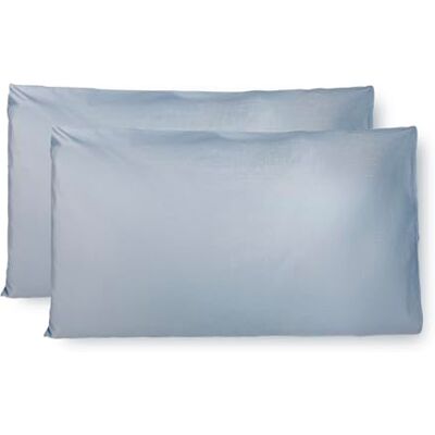 FARFALLAROSSA Coppia di Federe 100% Puro Cotone 40x80 CM, Set di 2 Tessuti per Cuscino Letto, Chiusura a Busta, Tinta Unita, Misura Standard Celeste FARFALLAROSSA Coppia di Federe 100% Puro Cotone 40x80 CM, Set di 2 Tessuti per Cuscino Letto, Chiusura a Busta, Tinta Unita, Misura Standard Celeste
