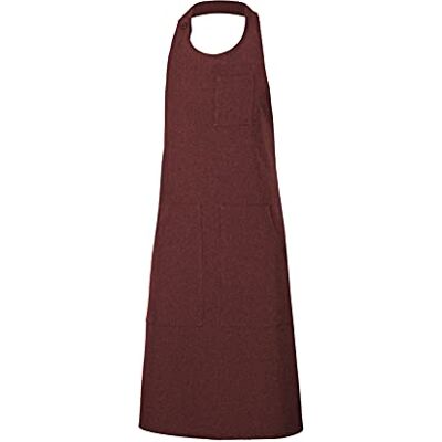 Velilla 404213; grembiule sommelier a salopette abbottonato; colore granato; taglia unica Velilla 404213; grembiule sommelier a salopette abbottonato; colore granato; taglia unica