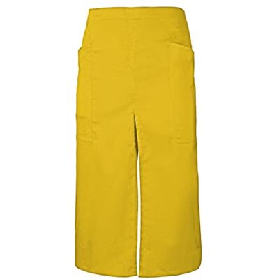 Velilla Grembiule lungo con apertura e tasche unisex adulto, giallo, Taglia unica Velilla Grembiule lungo con apertura e tasche unisex adulto, giallo, Taglia unica