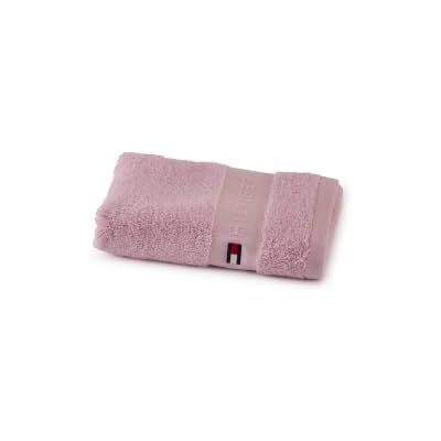 Tommy Hilfiger Asciugamano per ospiti, color perla, rosa, spugna boucle, 520 g/m², 100% cotone pettinato, passamaneria jacquard e ricami, morbido e assorbente, 40x60 cm Tommy Hilfiger Asciugamano per ospiti, color perla, rosa, spugna boucle, 520 g/m², 100% cotone pettinato, passamaneria jacquard e ricami, morbido e assorbente, 40x60 cm