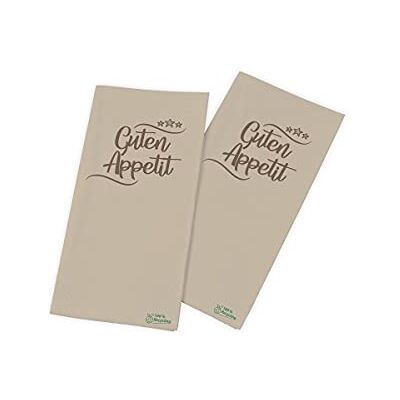 Funny Tovaglioli con motivo "Buon Appetit", 33 x 33 cm, 2 strati, piegatura 1/8, marrone, 100% carta riciclata, 2000 pezzi Funny Tovaglioli con motivo "Buon Appetit", 33 x 33 cm, 2 strati, piegatura 1/8, marrone, 100% carta riciclata, 2000 pezzi
