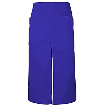 Velilla Grembiule lungo con apertura e tasche unisex adulto, blu oltremare, Taglia unica Velilla Grembiule lungo con apertura e tasche unisex adulto, blu oltremare, Taglia unica