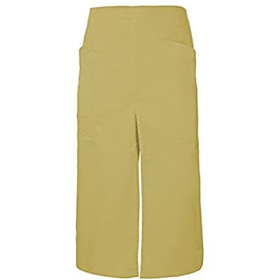 Velilla Grembiule lungo con apertura e tasche unisex adulto, Giallo chiaro, Taglia unica Velilla Grembiule lungo con apertura e tasche unisex adulto, Giallo chiaro, Taglia unica
