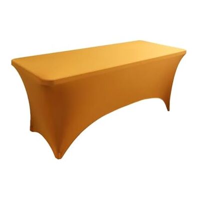 AMENGJ Custodia Lettino Massaggio Portatile Tovaglia da tavolo rettangolare elastica in poliestere spandex da 5 piedi. Tovaglia da cocktail for matrimoni(GOLD) AMENGJ Custodia Lettino Massaggio Portatile Tovaglia da tavolo rettangolare elastica in poliestere spandex da 5 piedi. Tovaglia da cocktail for matrimoni(GOLD)