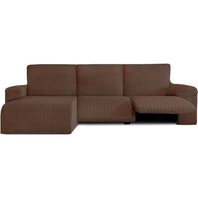 ECOMMERC3 Copridivano Chaiselongue Braccio corto sinistro con Relax Copridivano ChaiseLongue Colore Marrone Bielastico, traspirante e facile da applicare con schiuma di tenuta e gomme ECOMMERC3 Copridivano Chaiselongue Braccio corto sinistro con Relax Copridivano ChaiseLongue Colore Marrone Bielastico, traspirante e facile da applicare con schiuma di tenuta e gomme